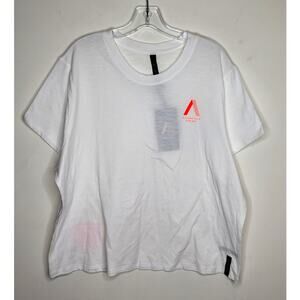 NWT Athleta Allyson Felix white legend graphic tee short sleeve - 1X